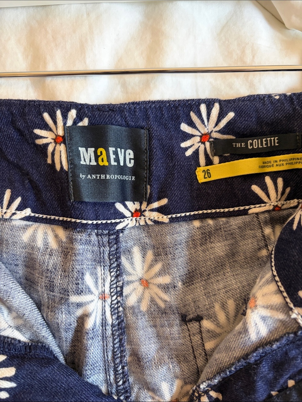 Anthropologie Maeve the Colette Daisy-Print Wide-Leg Pants - Picture 3 of 6